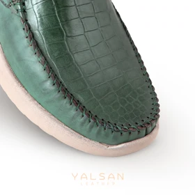 کالج مردانه چرم یلسان مدل لاکی کد 569-PRM