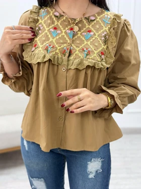 شومیز فانتزی گلدوزی