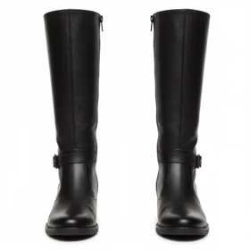 بوت چرم زنانه زیپ‌دار