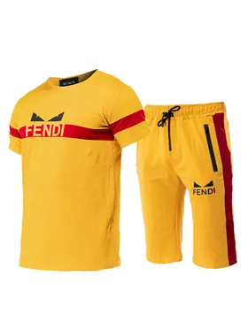 ست تیشرت و شلوارک مردانه Fendi