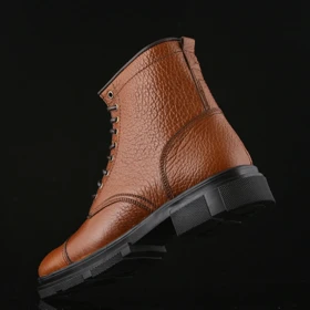 نیم بوت زنانه چرم یلسان مدل آشا کد 614-GF