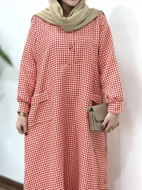 کفتان بلند پشمی مروارید(ایراد دار)