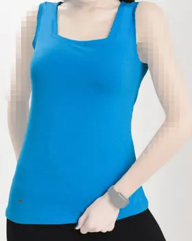 تاپ زنانه ساده یقه خشتی