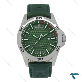 ساعت سبز نیوی فورس NF8023 بند جیر قاب استیل NaviForce-7675-G