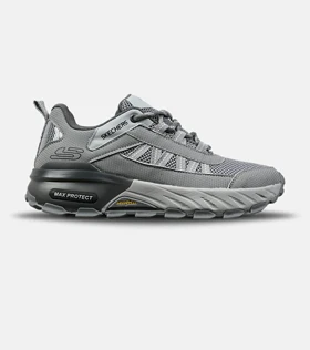 کفش کتانی طبی ورزشی طوسی SKECHERS max protect مدل 8558