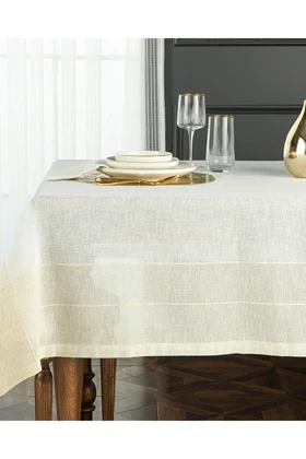 رو میز English Home مدل Luxe Keten Look کتان - بژ