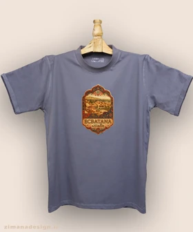 تیشرت مردانه و زنانه طرح هگمتانه تلفیق با هنر فرش ایرانی