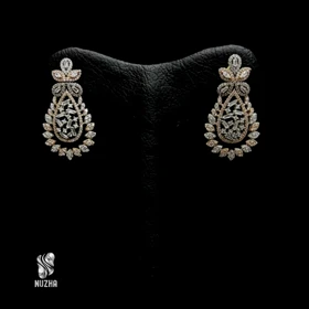 گوشواره جواهری نقره