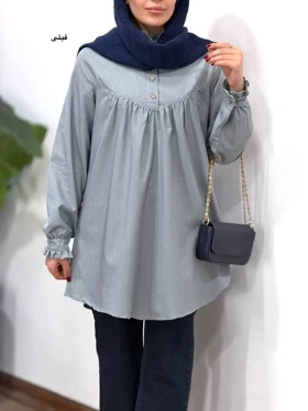 مانتو یقه چین ماهلین