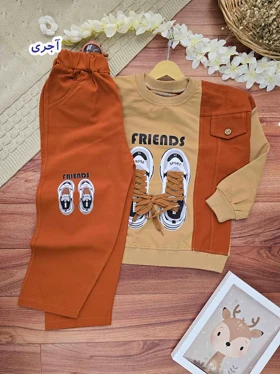 بلوز و شلوار طرح کتانی