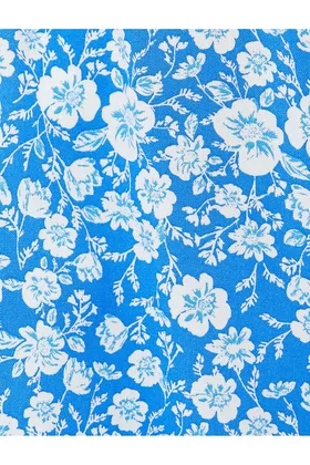 پیراهن گل‌دار آستین کوتاه Ecovero® Viscose 3SAK60375PW