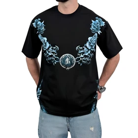 تیشرت مردانه مشکی طرح بال