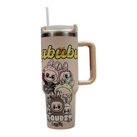 تراول ماگ استنلی مدل لبوبو STANLEY (گلبهی)