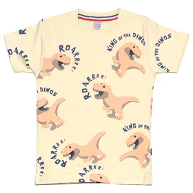 ست تیشرت و شلوارک پسرانه مدل دایناسور کد 1068