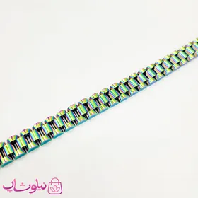 دستبند اسپرت طرح رولکس با رنگ هولوگرامی