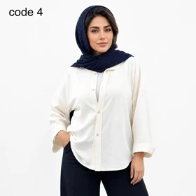 شومیز سیلک مدل گلوریا علیدسا (کد 4)