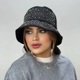 کلاه باکت فول نگین وارداتی