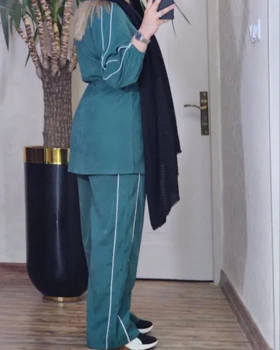 مانتو و شلوار مغزی دوزی