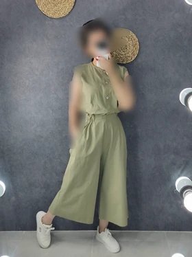سرهمی دمپا گشاد جیب‌دار 9010