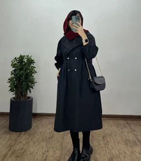 بارانی بلند ضد آب سمن