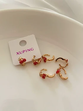 گوشواره ریز گیلاس ژوپینگ