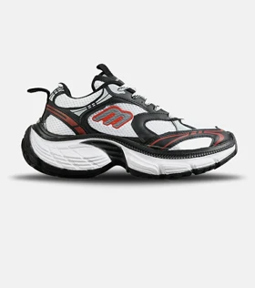 کفش کتانی مردانه سفید مشکی قرمز بالنسیاگا مدل 7949