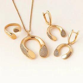 ست کامل ژوپینگ طرح U شکل نگیندار