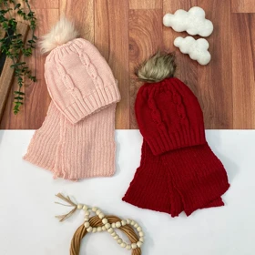 شال و کلاه تو خز دخترانه