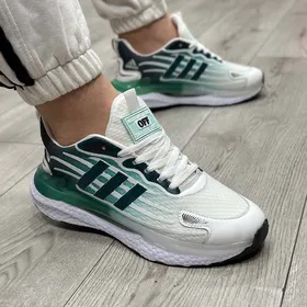 کتانی اسپرت مردانه مدل آدیداس رنگ سبز سفید کد 2730