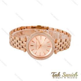 ساعت مایکل کورس زنانه تمام رزگلد نگین‌دار Michael-4467-L