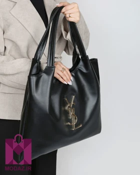 کیف زنانه چرم دانشجویی دسته دار K165 (مشکی)