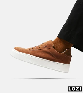 کفش کتانی کژوال مردانه قهوه ای ZARA