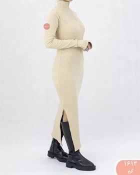 ماکسی کرکره ای نیم زیپ 1613