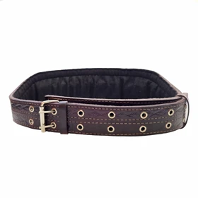 کمربند چرم طبیعی بالشتک دار پهن 15 سانتی