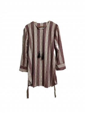 مانتو منگوله‌دار زنانه کد 4030170