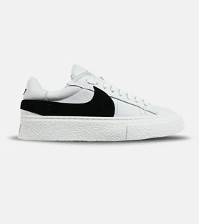 کفش نایک مردانه و زنانه سفید مشکی Nike Blazer Low 77 Jumbo