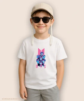 تیشرت بچگانه طرح بی تی اس کد 935