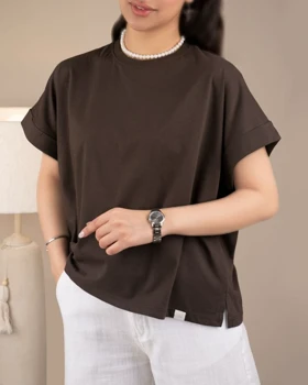 تیشرت کراپ گلشید کد 28772