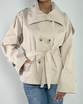 بارانی یقه ایستاده کد 600038