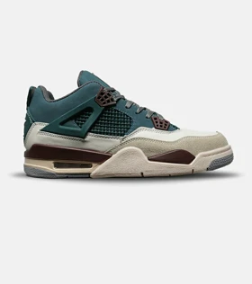 کتانی ساق‌دار بزرگ پا آبی کرم Nike air jordan 4 مدل 8332