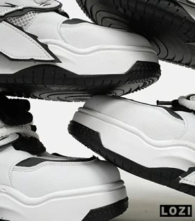 کفش کتانی مردانه و زنانه سفید مشکی CIRCA LOPEZ sneakers