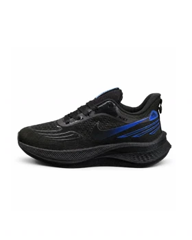 کفش کتانی مردانه مدل نایکی ورزشی با زیره بست مشکی آبی NIKE New