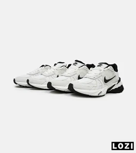 کفش کتانی زنانه سفید مشکی Nike cushlon
