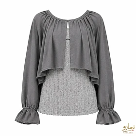 دوتیکه شومیز عروسکی با تاپ