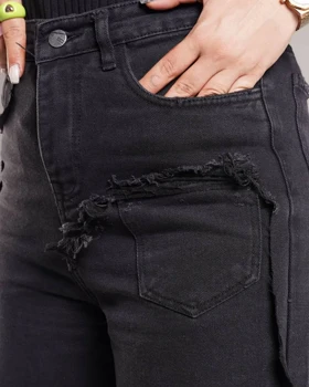 شلوار بگ ذغالی دخترانه