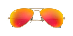 عینک آفتابی RayBan 3025 Aviator Flash Lenses Gold Orange