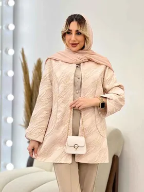 مانتو ژاکارد جلو باز