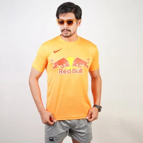 تیشرت ردبول بدنسازی نارنجی