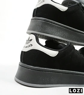 کفش کتانی مردانه مشکی طوسی ADIDAS stan smith