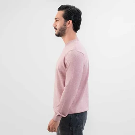 پلیور بافت اسلیم فیت یقه گرد مردانه - 03252354